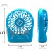 Portable USB Mini Fan  Adjustable 3 Speeds Personal Portable Desk Desktop Table Cooling Fan with LED Side Light Designed for Outdoor Activities Like Traveling  Camping  Boating  Picnic (Blue) - B07BM96H5J